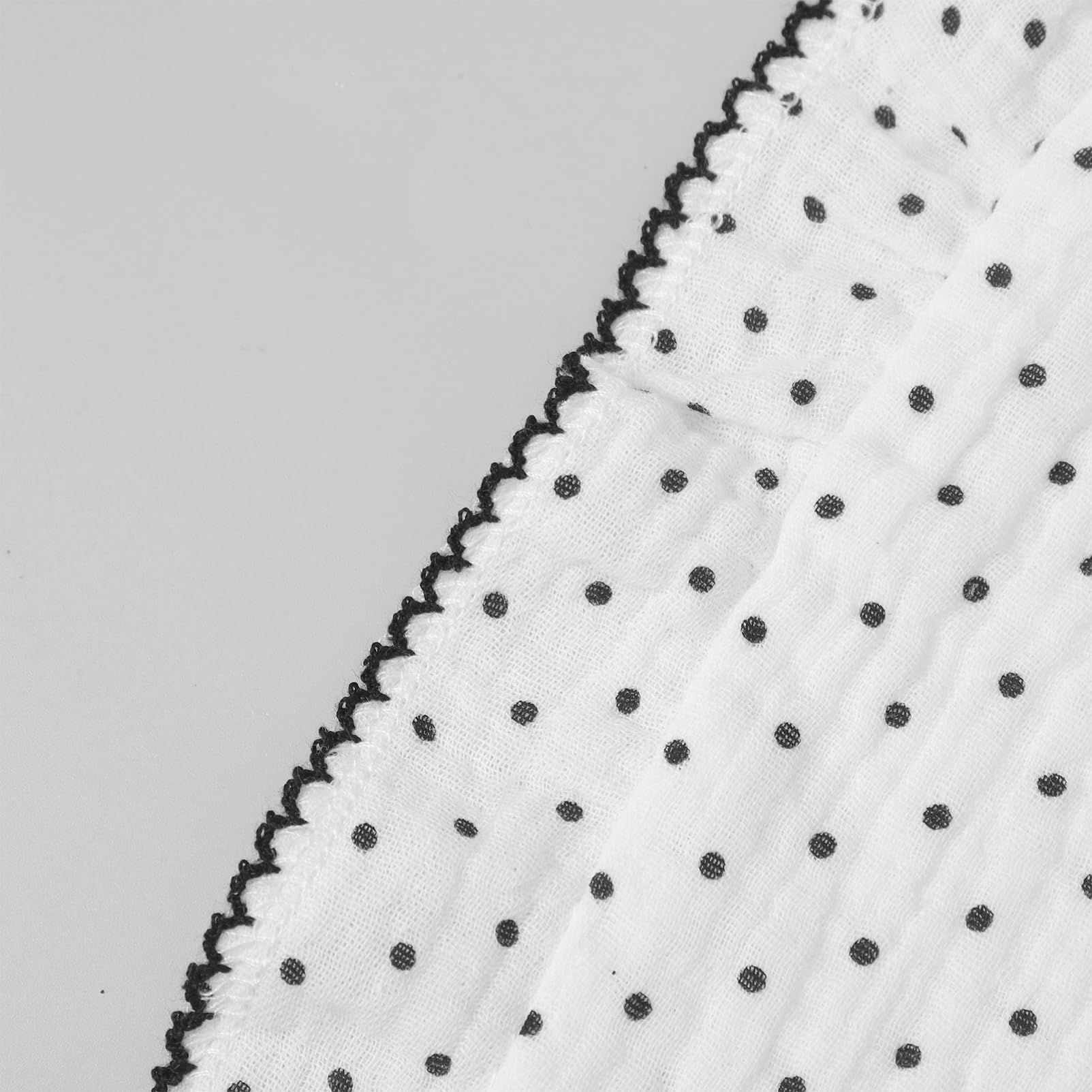 Toddmomy Bavoir Bébé en Coton Blanc, Bavoir Bandana à Bouton-pression