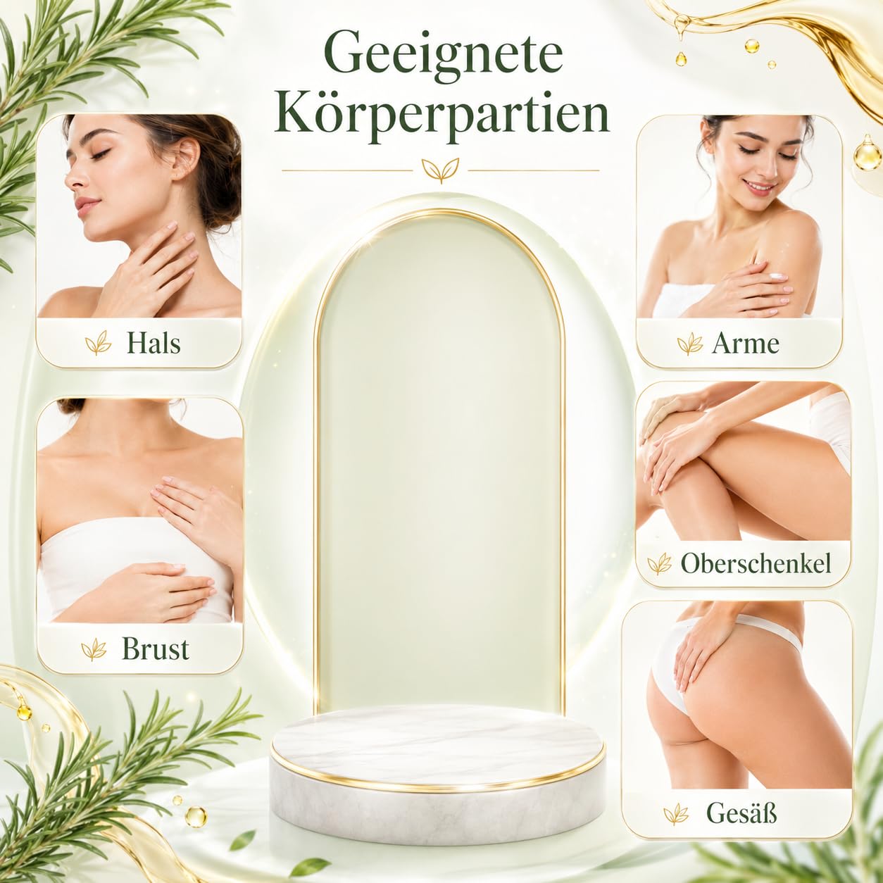 Divinova Kollagen Körperöl zur Hautstraffung Feuchtigkeitspflege Öl für Narben Falten Dehnungsstreifen Bauch Arme Beine und Massage (Weiß,25 ml (4er Pack))