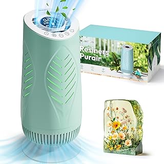 Resiners Purair Epoxy Resin Air Purifier, SGS Certified – Effectively Eliminate Resin TVOCs, HEPA H13 Filtration System fo…