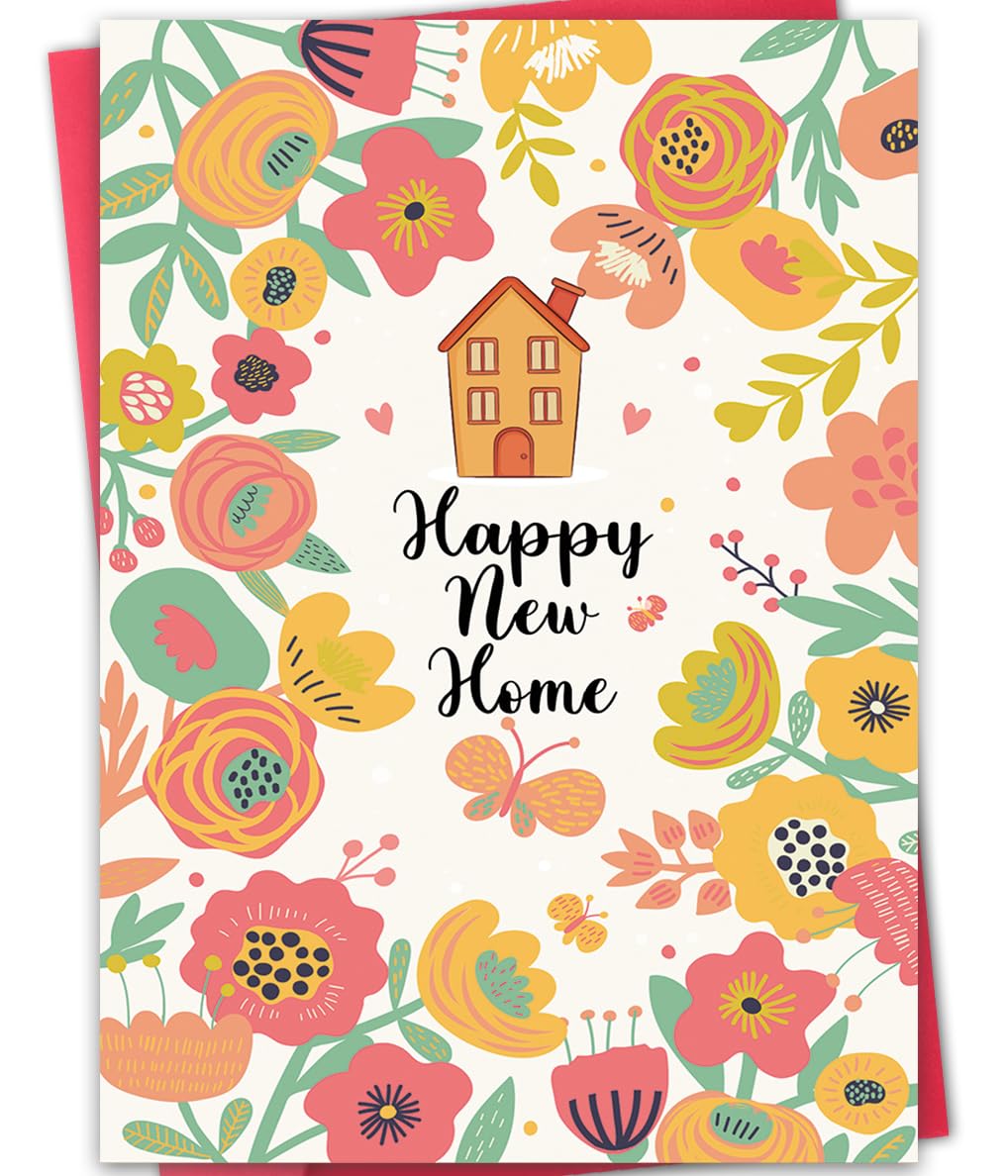 ATTLVV Happy New Home Card for Women Men,Housewarming Card Gifts for Friends,House Warming Gifts New Home