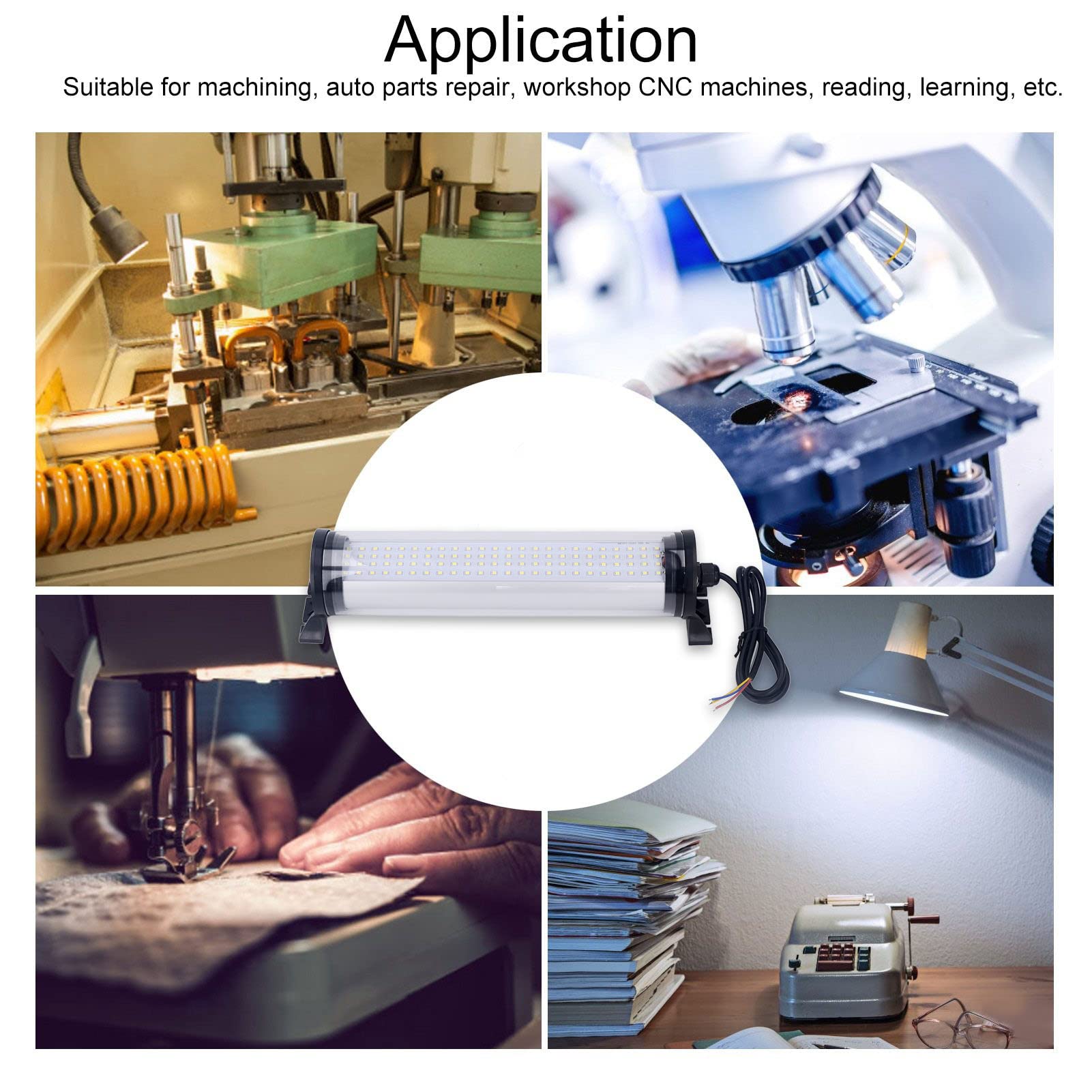 Lumière de Travail de LED lampade led per macchine utensili Lampe IP66 de Tube de Machine de 10W 1050LM avec la Lumière de Machine de PC ABS LED pour nan