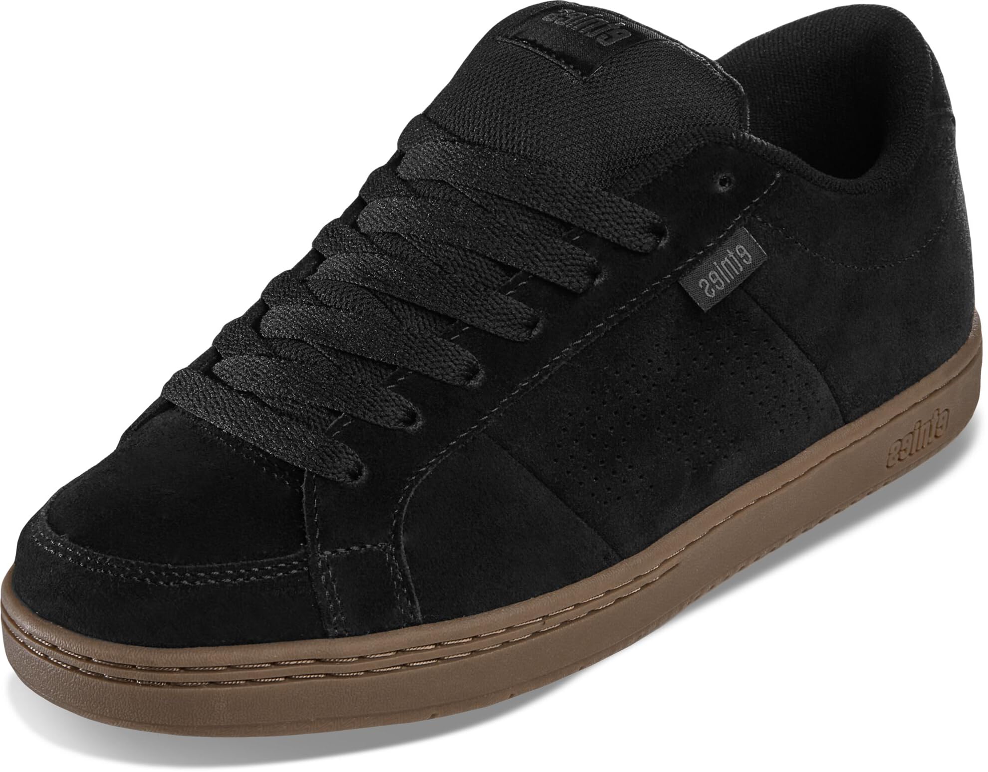Etnies Kingpin – Klassischer Skate-Heritage-Fashion-Stil mit angesagtem, verstärkte Cupsole, Alltagssneaker - Black/Grey/Gum - 37.5