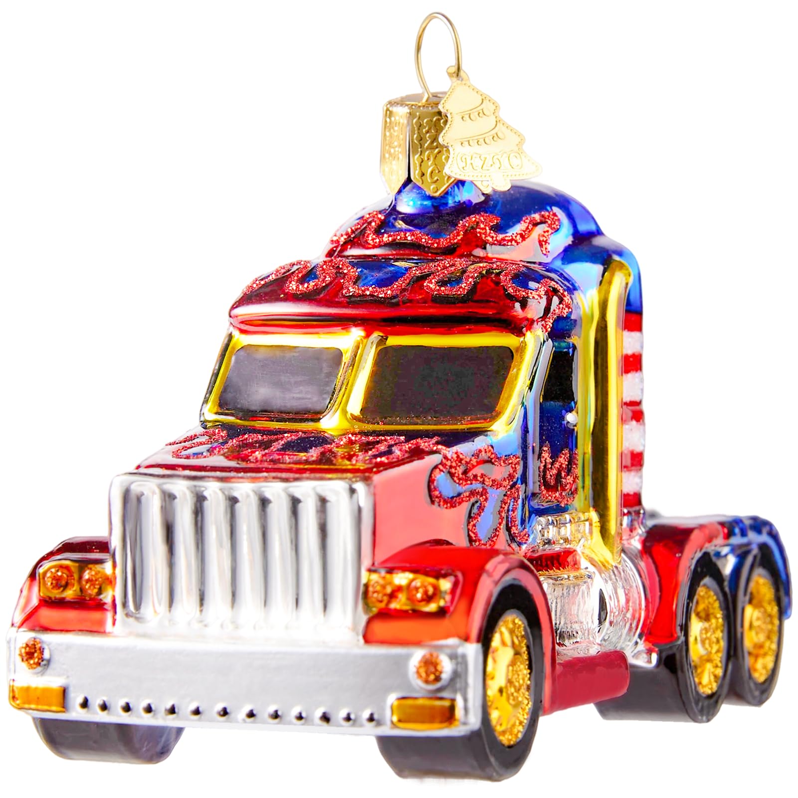 Décorations de sapin de Noël en verre, figurine pickup vintage pour illuminer vos fêtes en famille