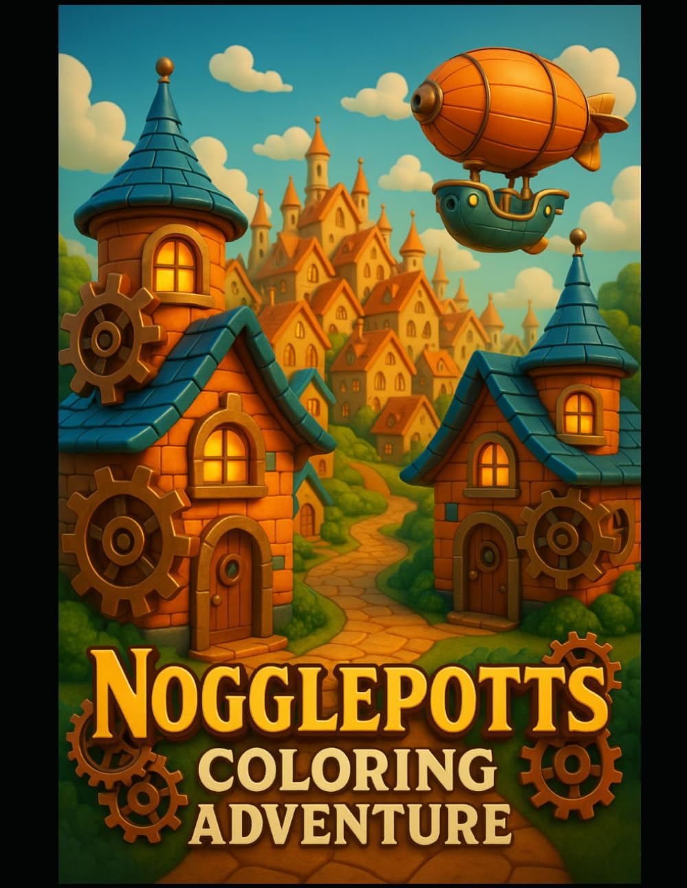 Nogglepotts Coloring Adventure: A World of Gears, Giggles and Gadgets
