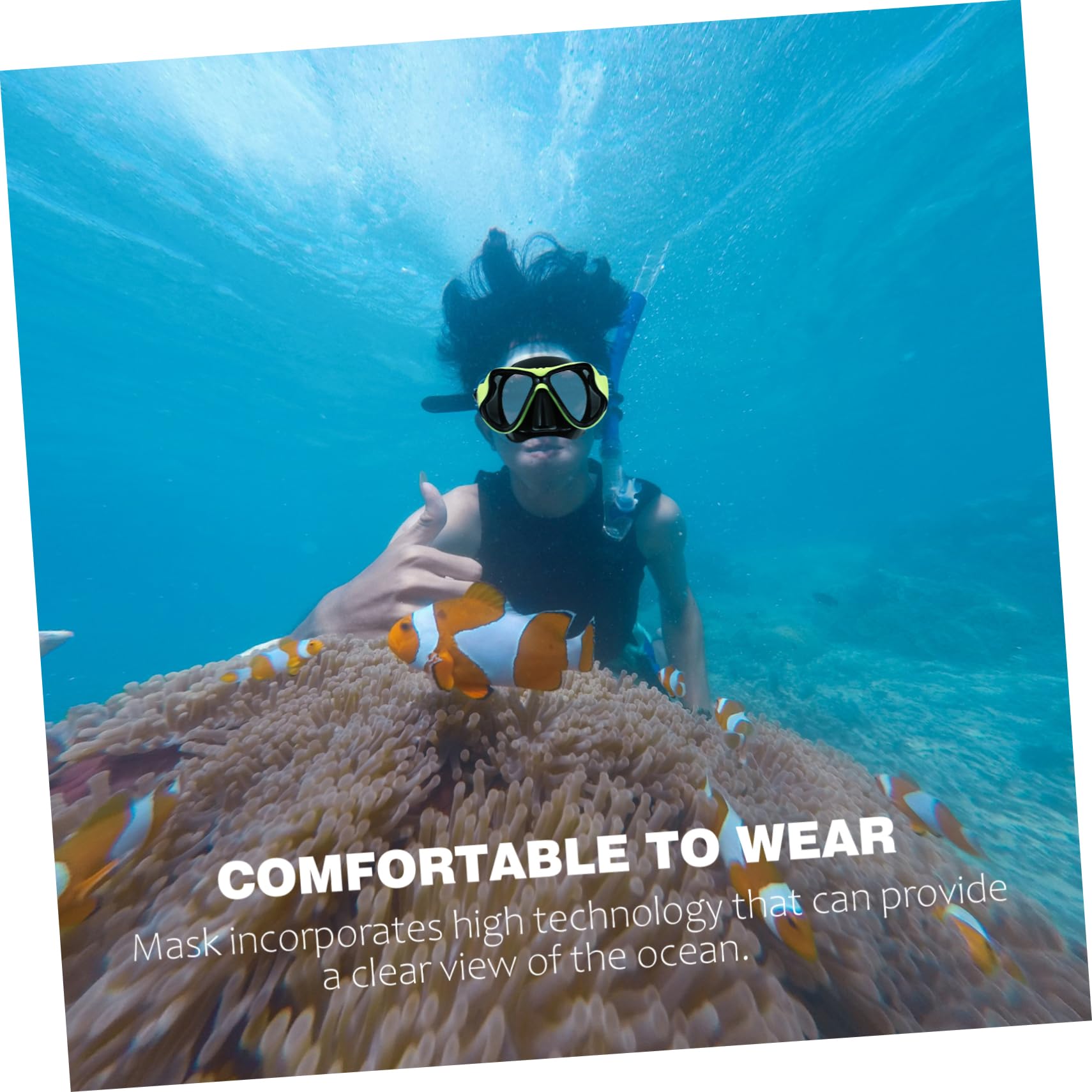 SUPVOX 1 Set Adult Snorkeling Goggles Snorkel and Fins Set Sturdy and Comfortable Snorkeling Gear