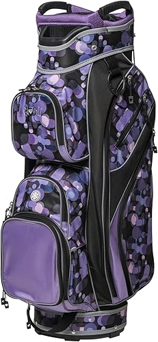 Glove It Bolsa de golf para mujer, ligera, bolsa de nailon con 15 divisores, Putter Well, capucha para lluvia y 9 bolsillos de fácil acceso, naranja