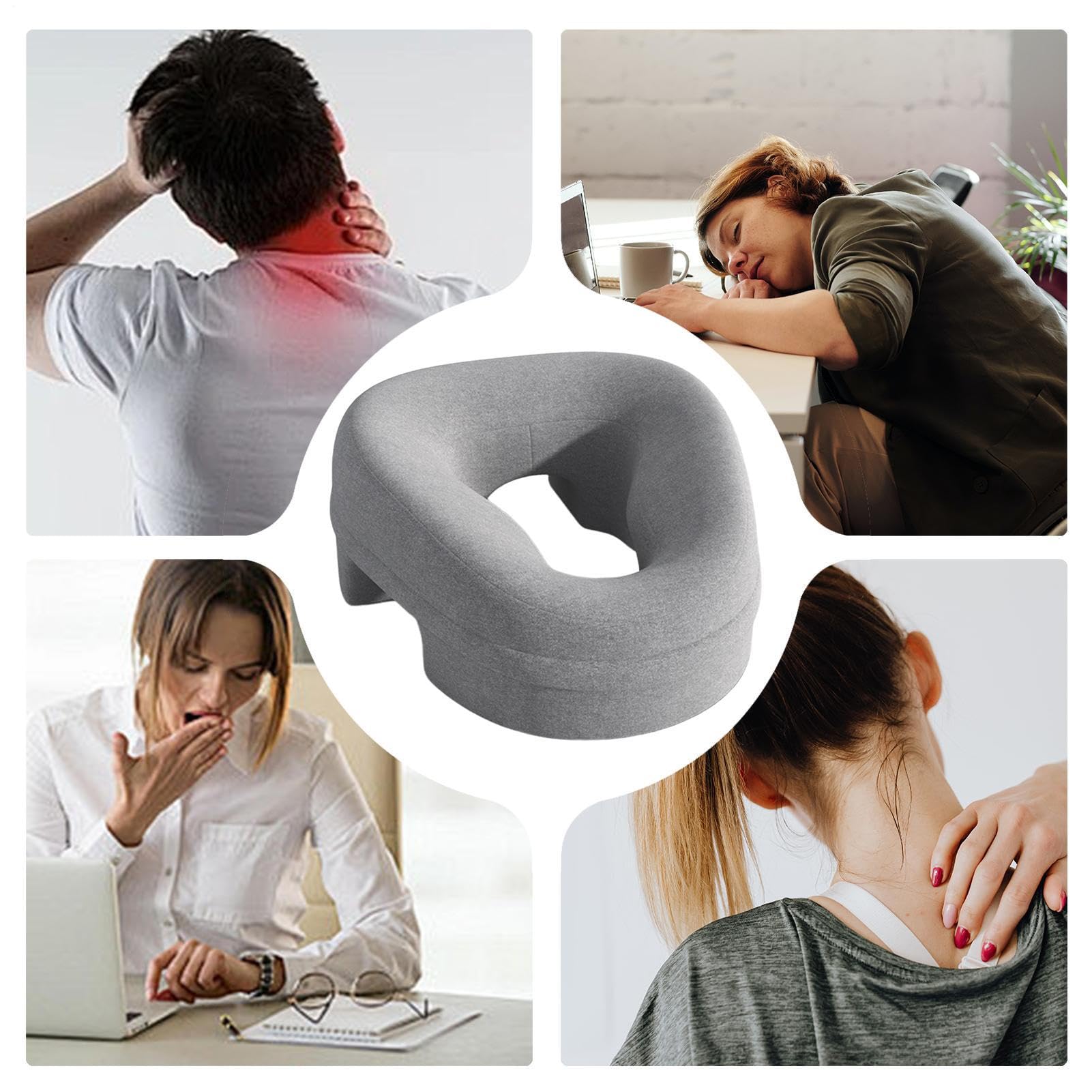 Cuscino a faccia in giù, poggiatesta massaggiante per letto | cuscino viso per lettino da massaggio, poggia collo a pressione, morbido cuscino in memory foam per uso familiare, casa, rela