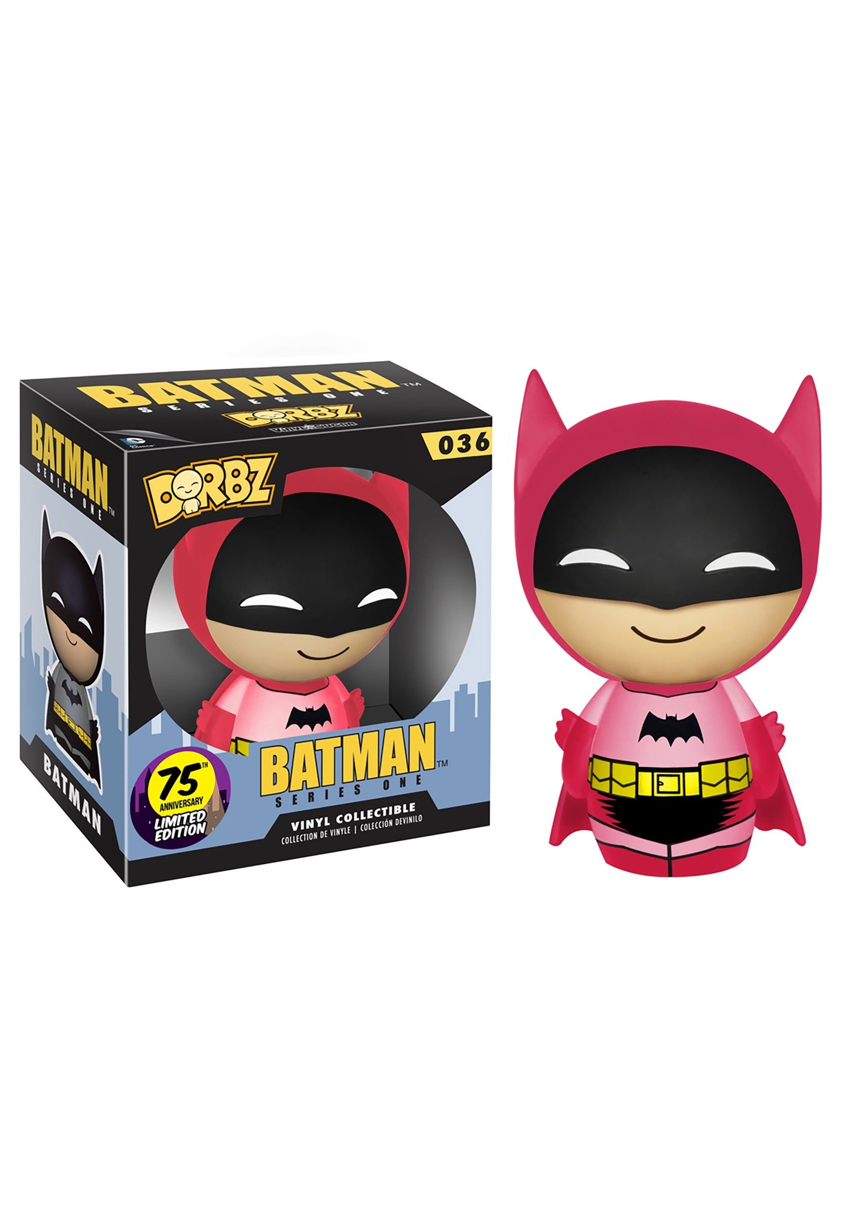 Funko DC 75th Colorways Dorbz Batman LE Vinyl Figure 36 Yellow Suit
