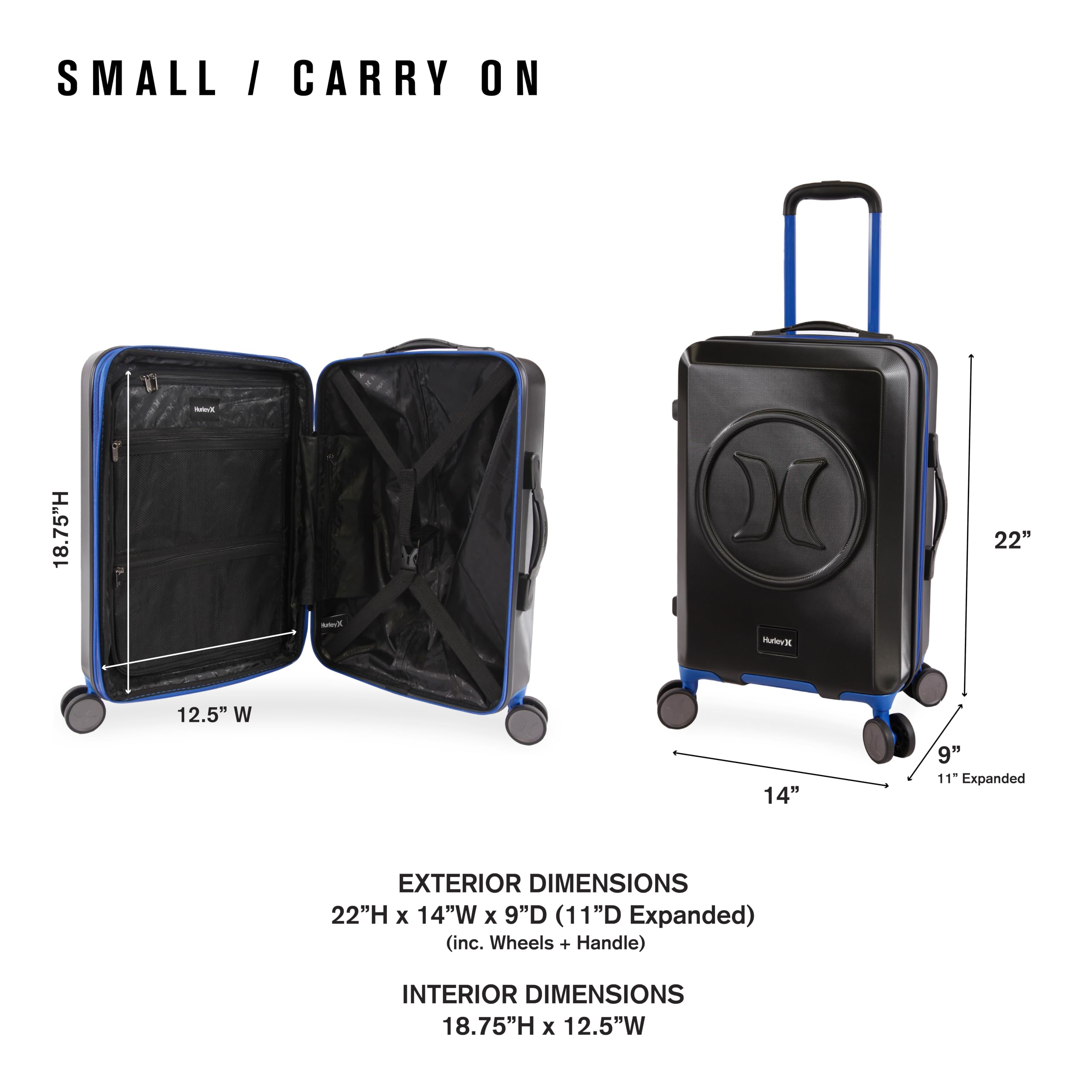 Hurley Wave Hardside Spinner Bagaglio