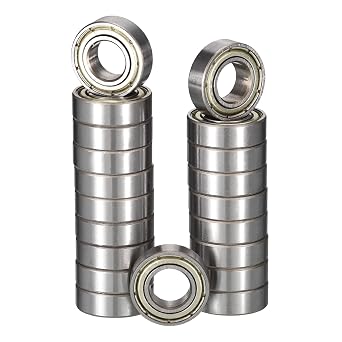 682ZZ Deep Groove Ball Bearings, ID 2mm x OD 5mm x Width 2.3mm Miniature Bearings, Double Metal Shielded Ball Bearing Chrome Steel Z2 Lever 20pcs