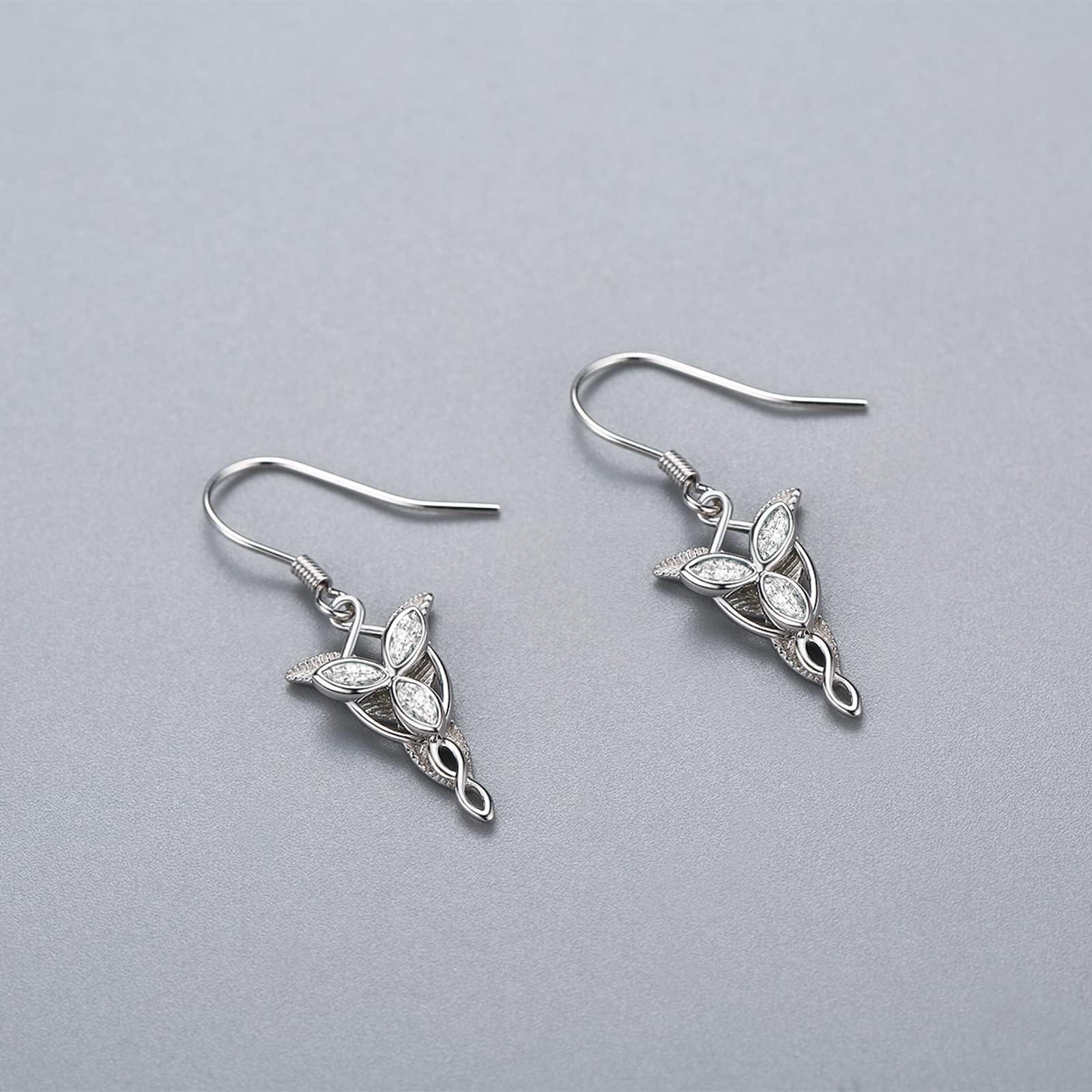 Herr der Ringe Ohrringe 925 Sterling Silber Arwen Evenstar Schmuck Herr der Ringe Geschenke für Frauen Männer Mädchen