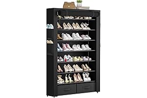 Estantería para zapatos: El organizador de zapatos de 8 niveles con capacidad para 40 pares