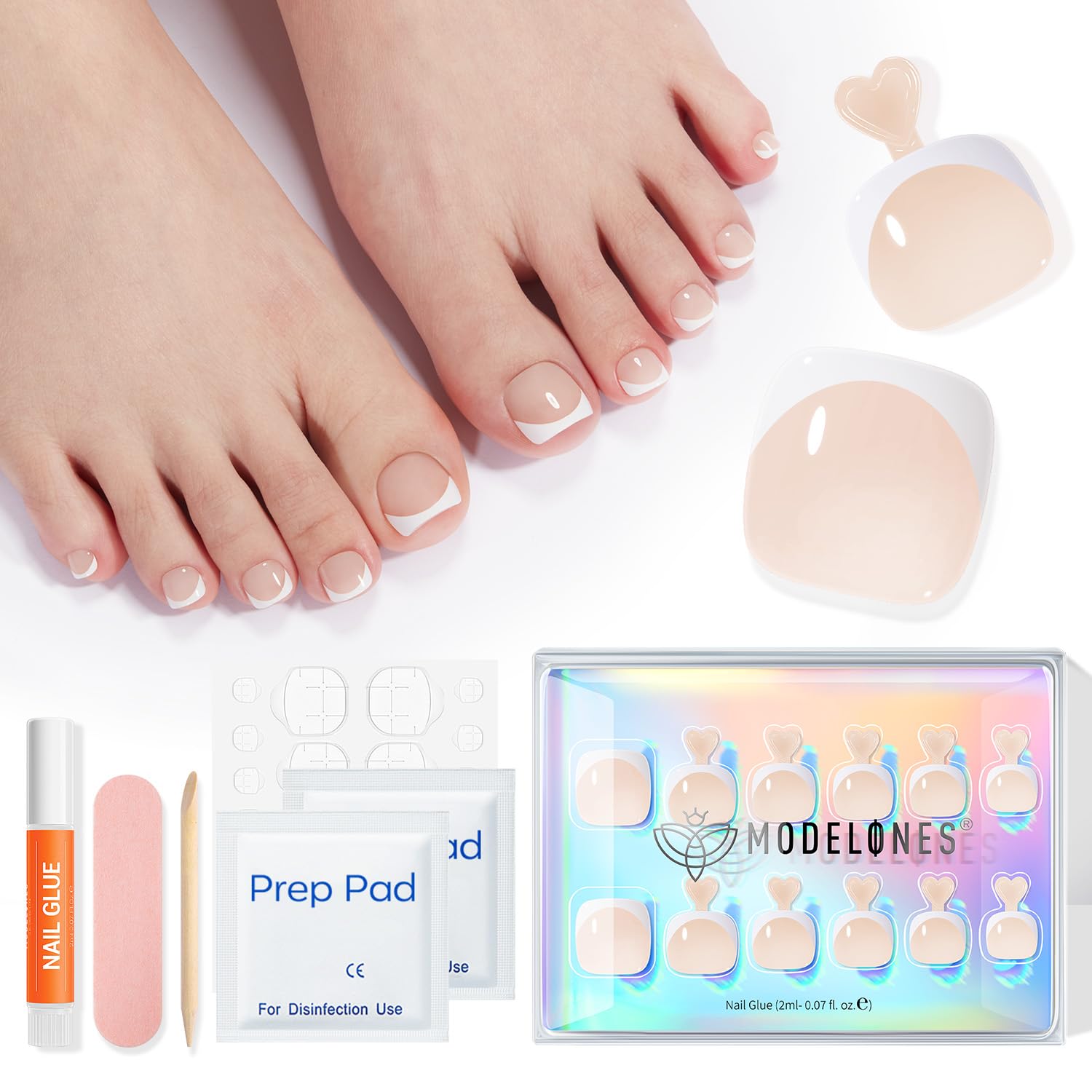 Modelones Press On Nails - Nude French Tips -9 Modelones Press On Nails - Nude French Tips -9