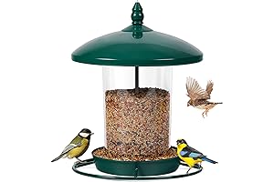 Bird Feeders for Outside,Hanging Bird Feeder with 2.35LB Seed Capacity