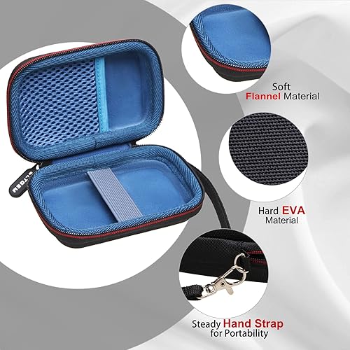 Vista 15 de LTGEM - Carcasa rígida compatible con unidad de estado sólido SSD portátil Samsung T7 Shield T9, color blanco 2. Exterior blanco+interior gris