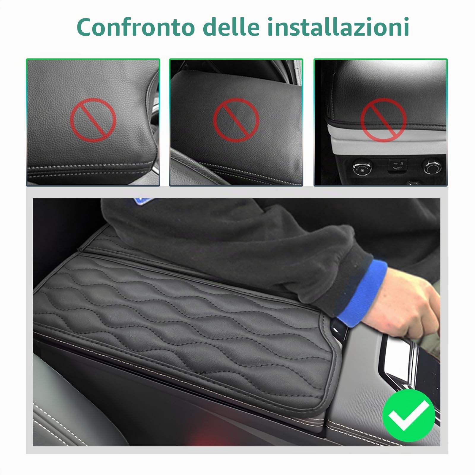 GAFAT Compatibile con Renault Austral E-Tech Hybrid 2023 2024 2025 Copri Braccioli, Austral Copertura per Bracciolo Centrale, Cuscino per Console Centrale, Protezione Bracciolo, Pelle PU Microfibra