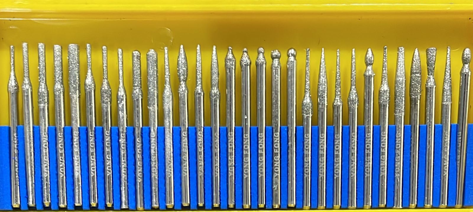 30pcs Diamond Burrs Grits Rotary Tool Drill Bit 3mm Shank-image-4