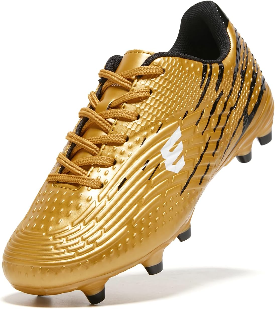 Boys and Girls Soccer Cleats Youth Firm Ground Athletic Outdoor Training Football Shoes for Little and Big Kids