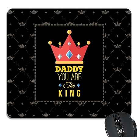 Yaya Cafe Printed Mousepad for Laptop PC King Daddy