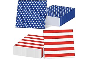100Pcs 4th of July Paper Napkins for Patriotic Festivities