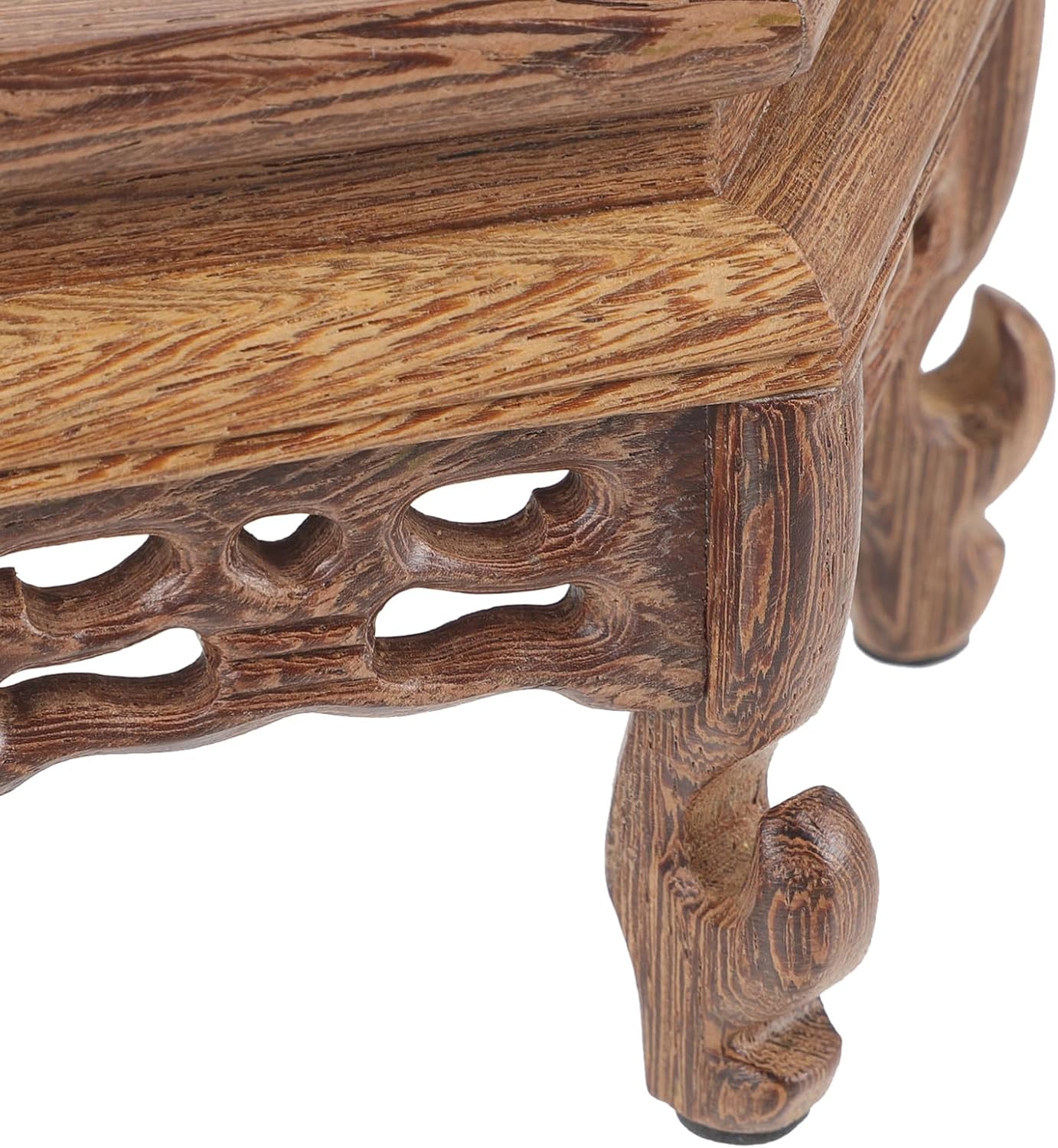 balacoo Wooden Display Stand for Vases and Flower Pots Elegant Base Pedestal for Indoor Decor for Tea and Antiques Centerpiece Holder for Home and Retail