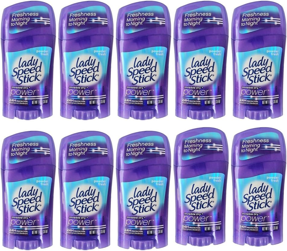 10 X Lady Speed Stick Powder Fresh Invisible Dry Solid Antiperspirant Deodorant