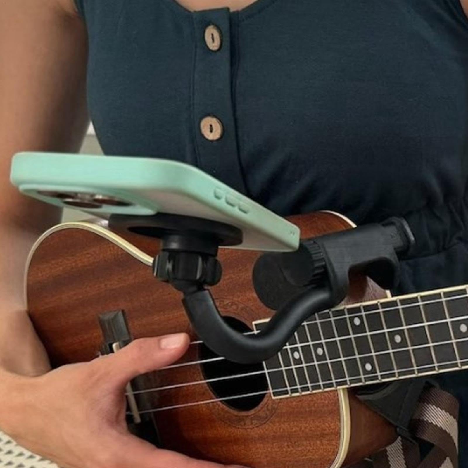 Support de téléphone portable pour lit, tête de basse, support de téléphone pour guitare, clip de support magnétique, accessoire de guitare basse, support de téléphone portable réglable pour guitare