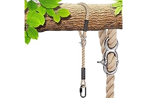 SELEWARE Tree Swing Rope Hammock Tree Straps hanging Kit for Zero Gravity Swing Chair