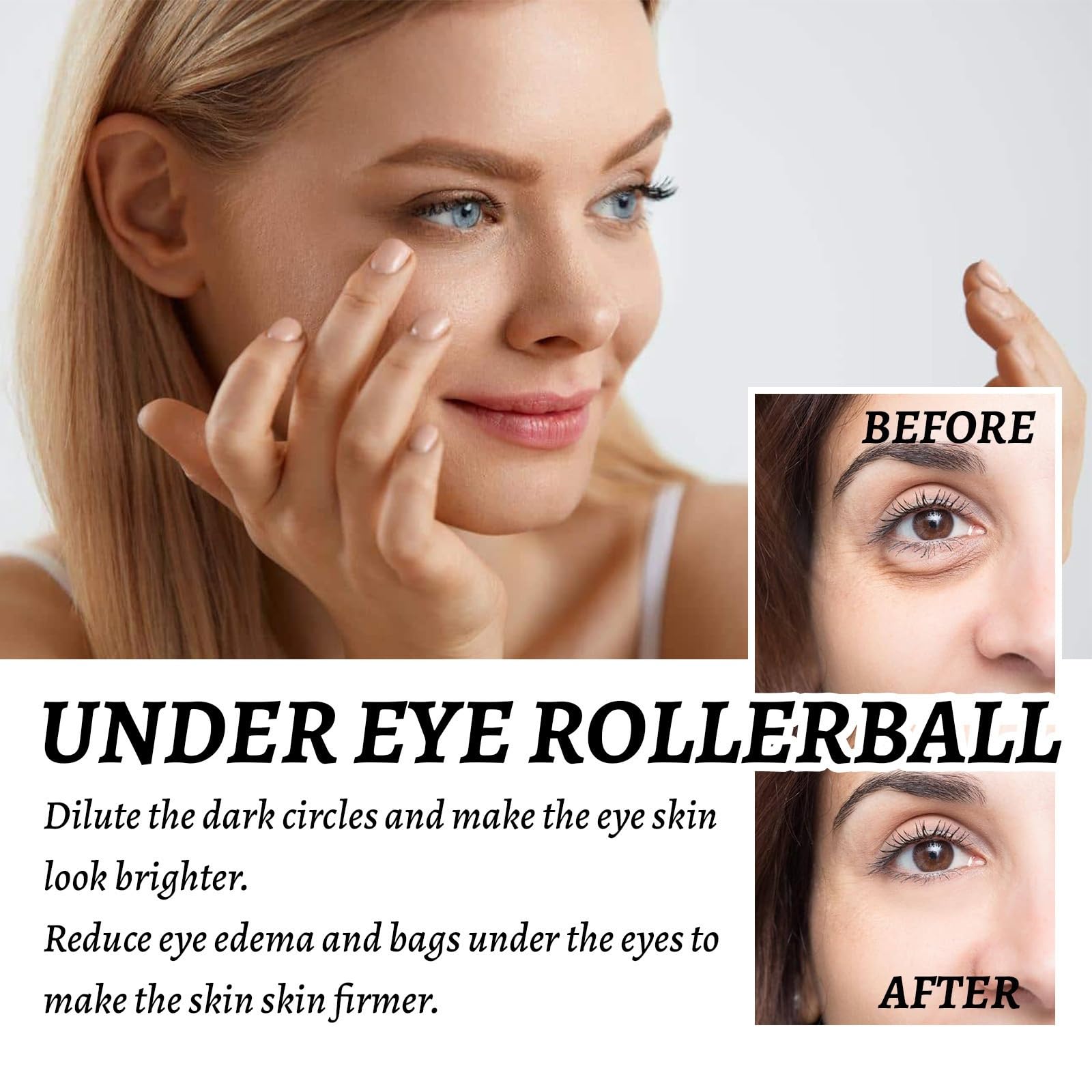 Rollerball Castor Oil,Eye Roller,Castor Oil and Frankincense Eye Roller,Eye Roller Serum,Under Eye Rollerball,Eye Strain Relief,Bags Under Eyes,Anti-Wrinkle and Reduce Fine Line - Image 4