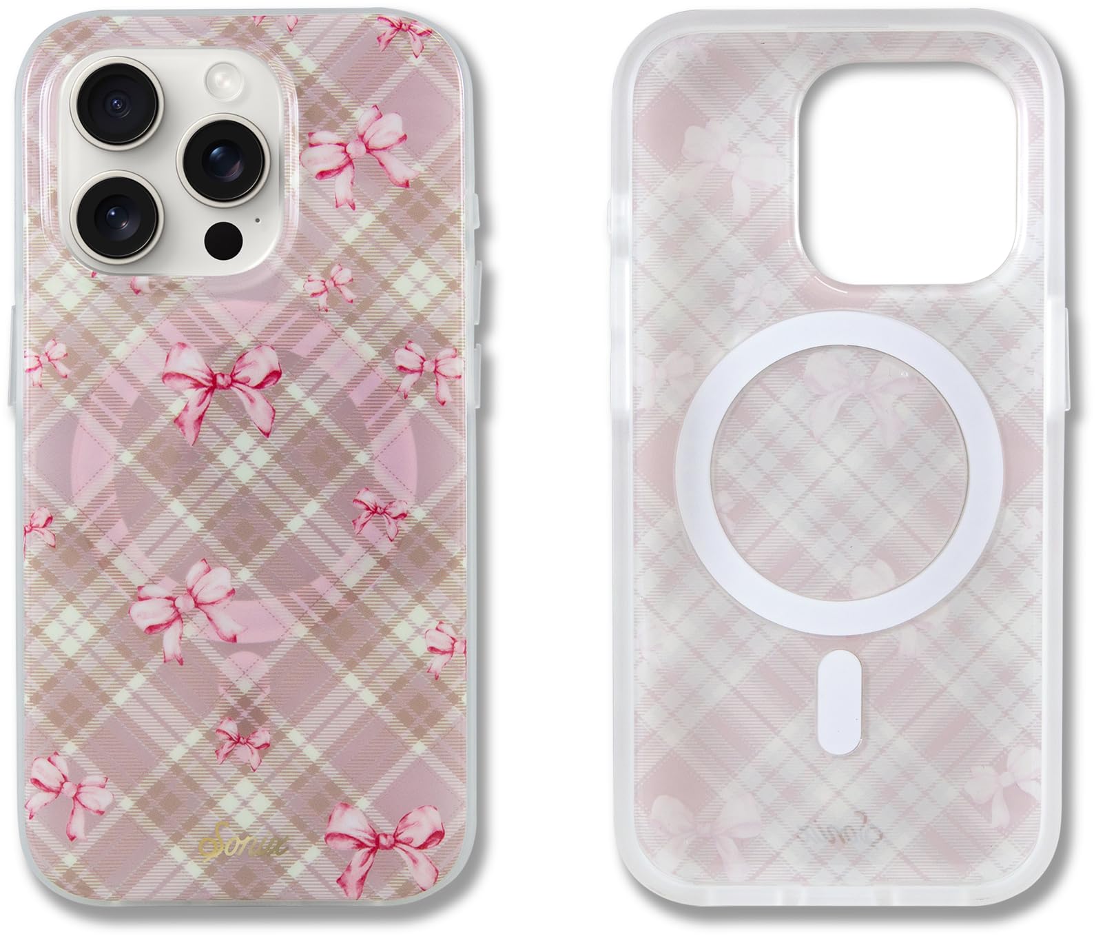 Sonix Protective Phone Case for iPhone 15 Pro | Compatible with Magsafe | 10ft Drop Tested | Clueless Pink