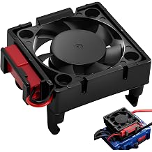VXL-3s ESC Heat Sink Cooling Fan 28000RPM ESC Fan Heatsink for 1/8 1/10 RC Car Truck, Compatible with Traxxas Bandit/Slash/Stampede/Rustler 2WD/4X4 VXL-3s, Replace for #3340 VelineonBlack