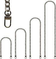 Vista 14 de Correa de cadena para bolso, 4 piezas de diferentes tamaños, correas de cadena para bolso, correas de cadena de metal para bricolaje de bolso