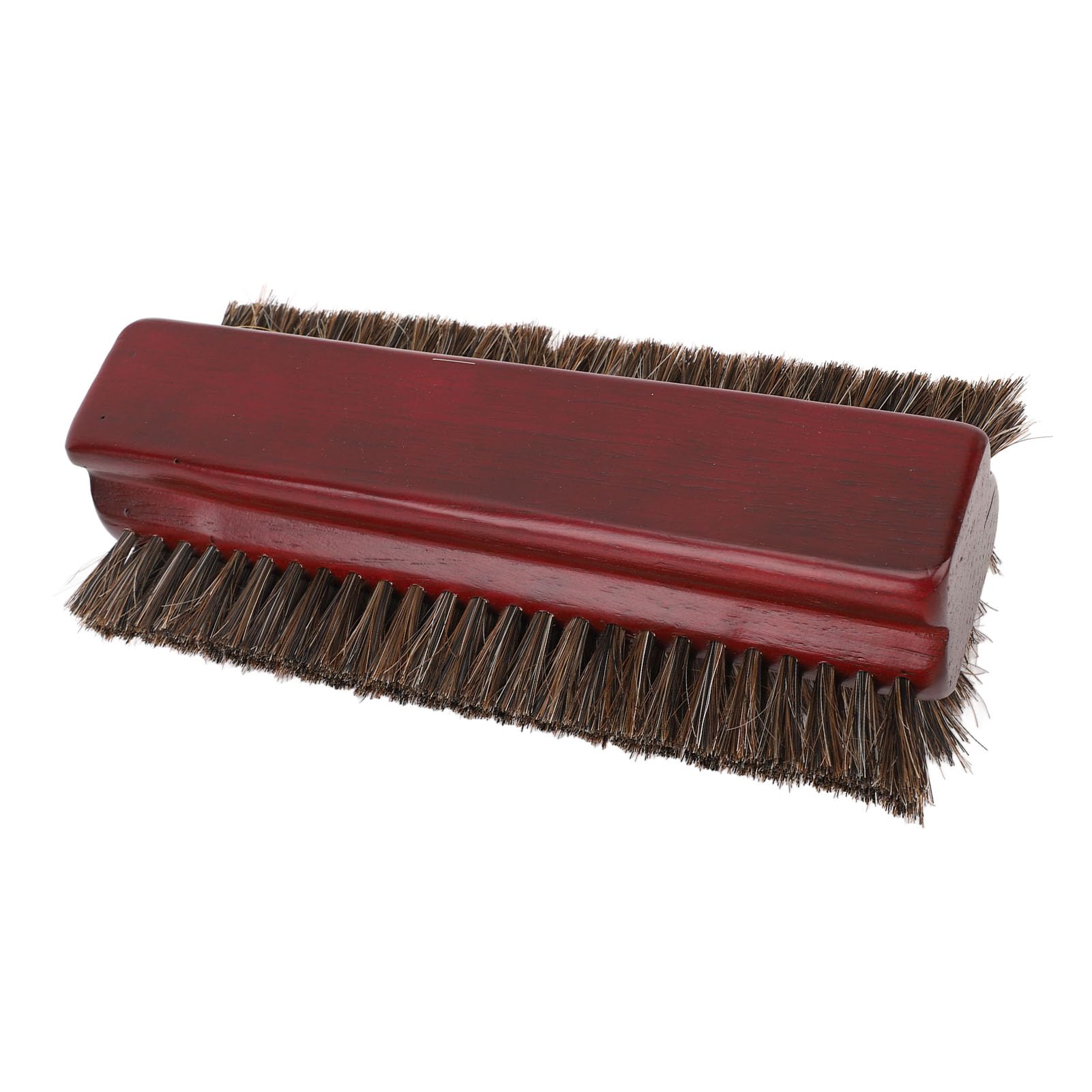 Cepillo para Mesa de Billar, Crin de Caballo Premium, Limpiador de 3 Lados para Mesa de Billar, Pelo de Caballo de Madera para Entusiastas, Color Burdeos