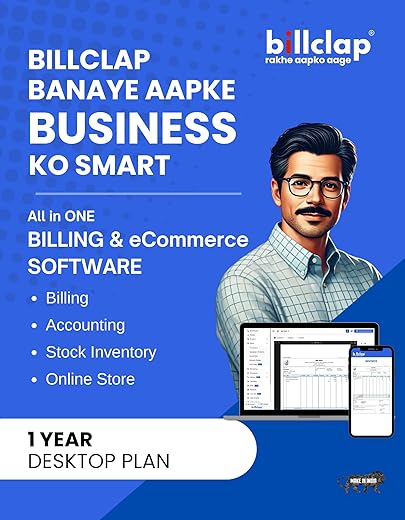 Billclap Gst Software – Gst Billing, Inventory, Ledger, Inventory | 1 Year Desktop Plan (Pro Plus)