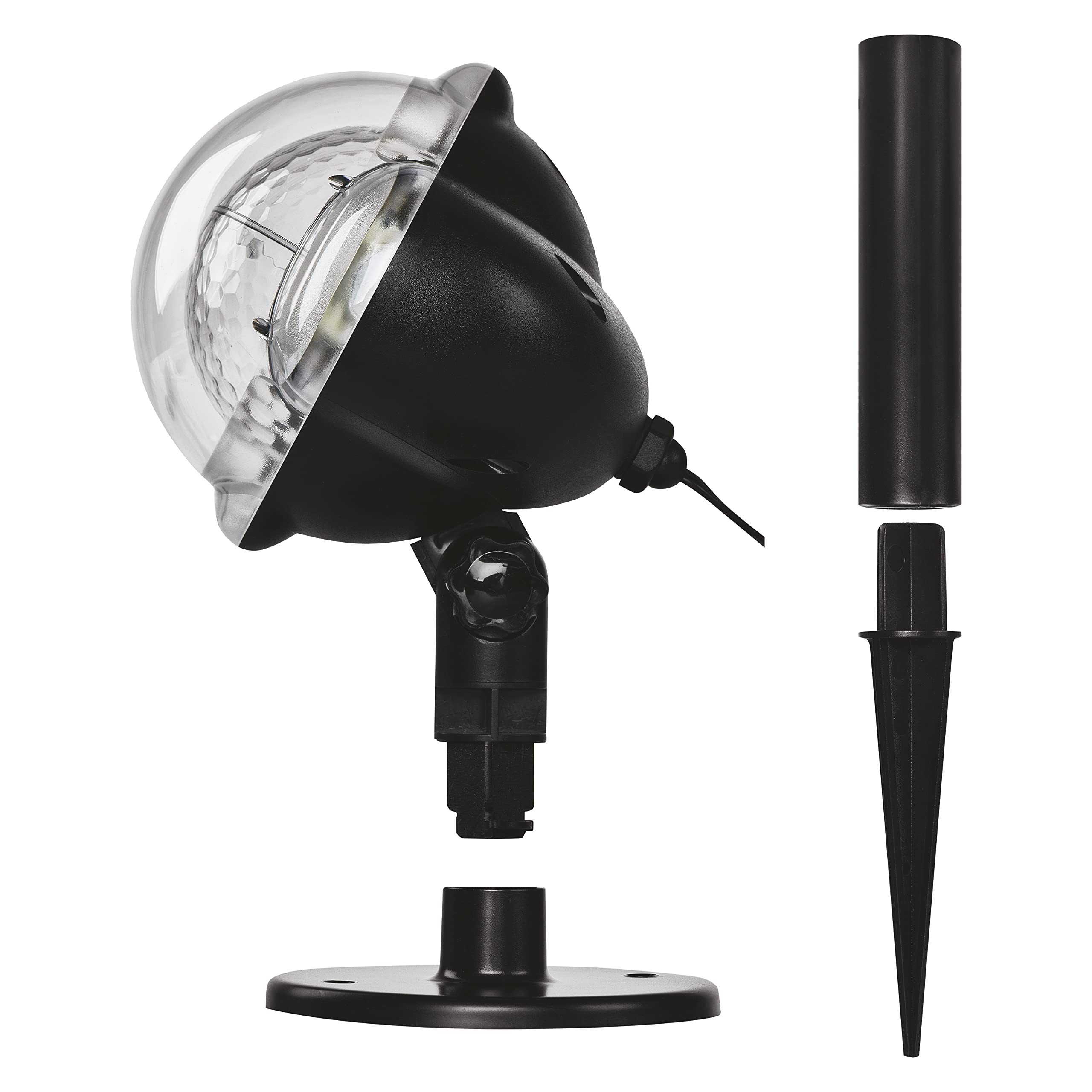 EMOS Projecteur LED étoiles, étoiles blanches et jaunes, éclairage mural efficace, projection de façade, mur et mur, IP44, éclairage de Noël pour extérieur et intérieur, câble de 3 m