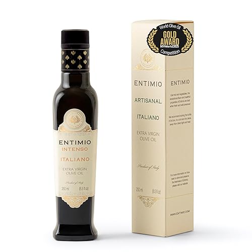 Entimio Intenso  Aceite de oliva orgánico robusto de cosecha 2021 verde extra virgen de Toscana, Italia  galardonado, alto en polifenoles, aceite de