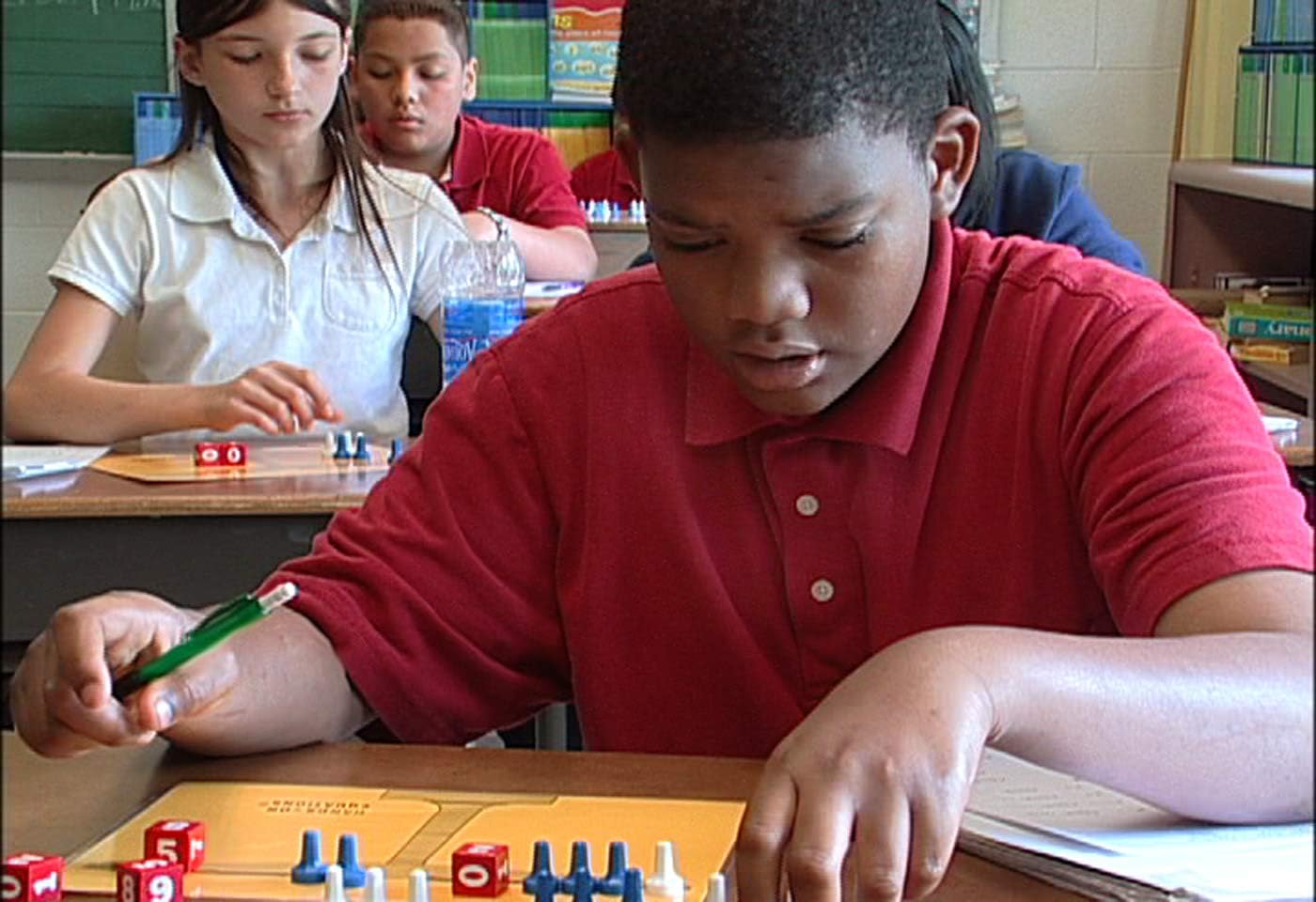 Hands-On Equations® Class Set for Teacher and 30 Students. Includes The Teacher Demonstration Balance Scale & Game Pieces and 30 Sets of Student manipulatives. Grade 3 and up