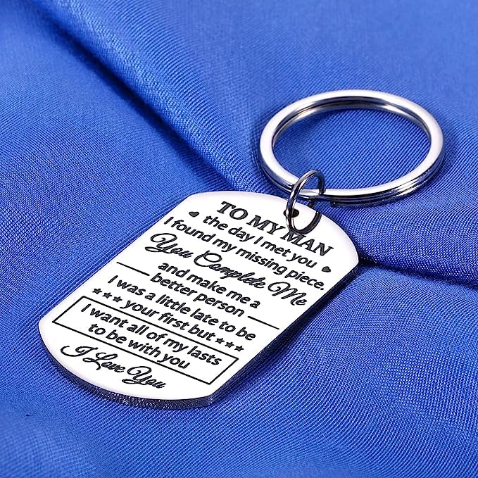 Image of Anniversary Valentines Birthday Boyfriend Girlfriend Gifts keychain