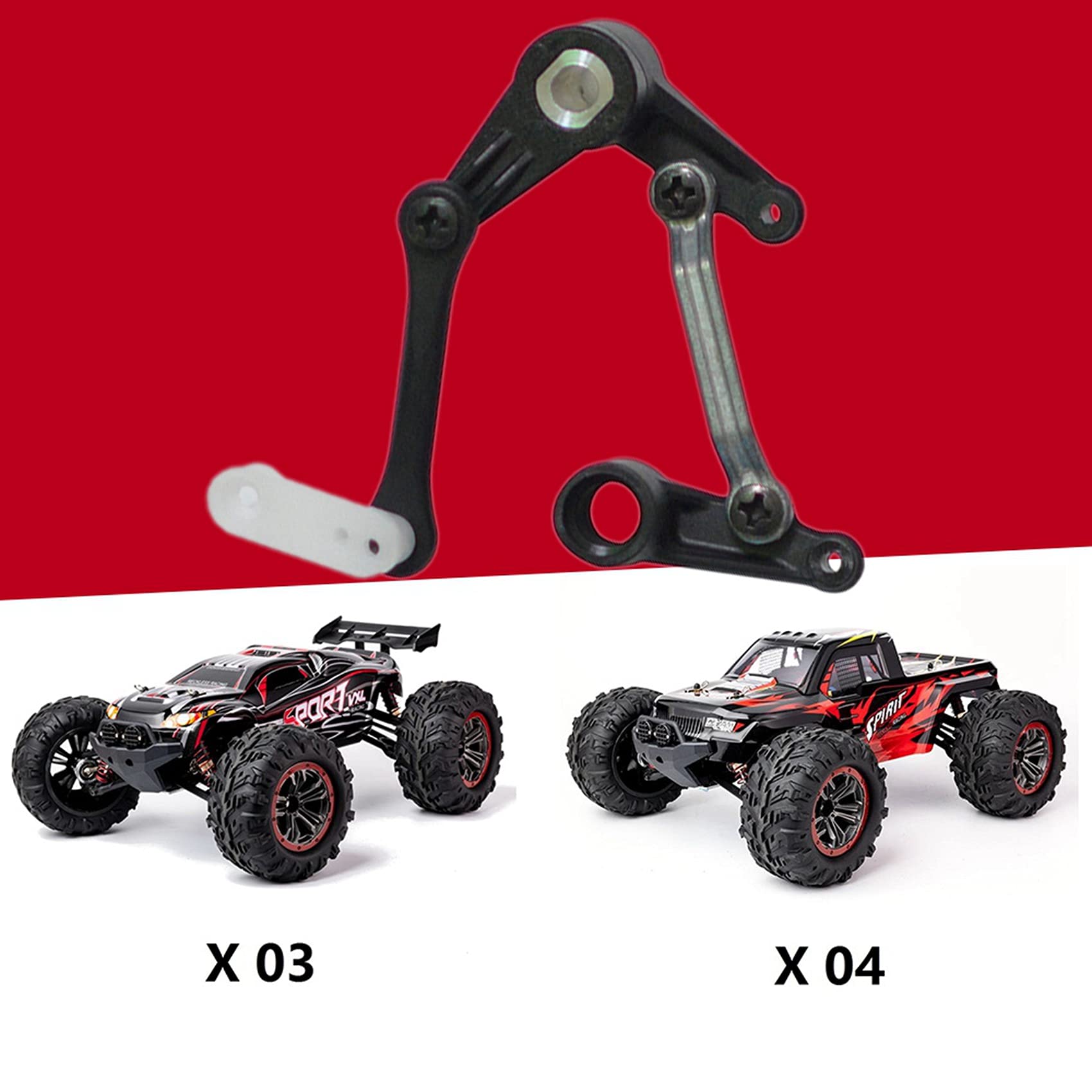Ensemble Direction Pour XLF X03 X04 1/10 RC – Pièces De Rechange En Plastique, Accessoires De Voiture Brushless