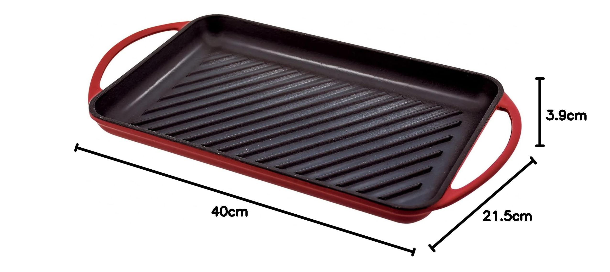 Jata Hogar Griglia Grill, ghisa, Nero, 33 cm