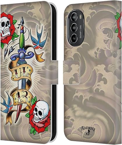 Miniatura 9 de Head Case Designs Officially Licensed Alchemy Gothic Mjolnir Hammer Illustration Leather Book Wallet Case Cover Compatible with Motorola Moto G82 5G