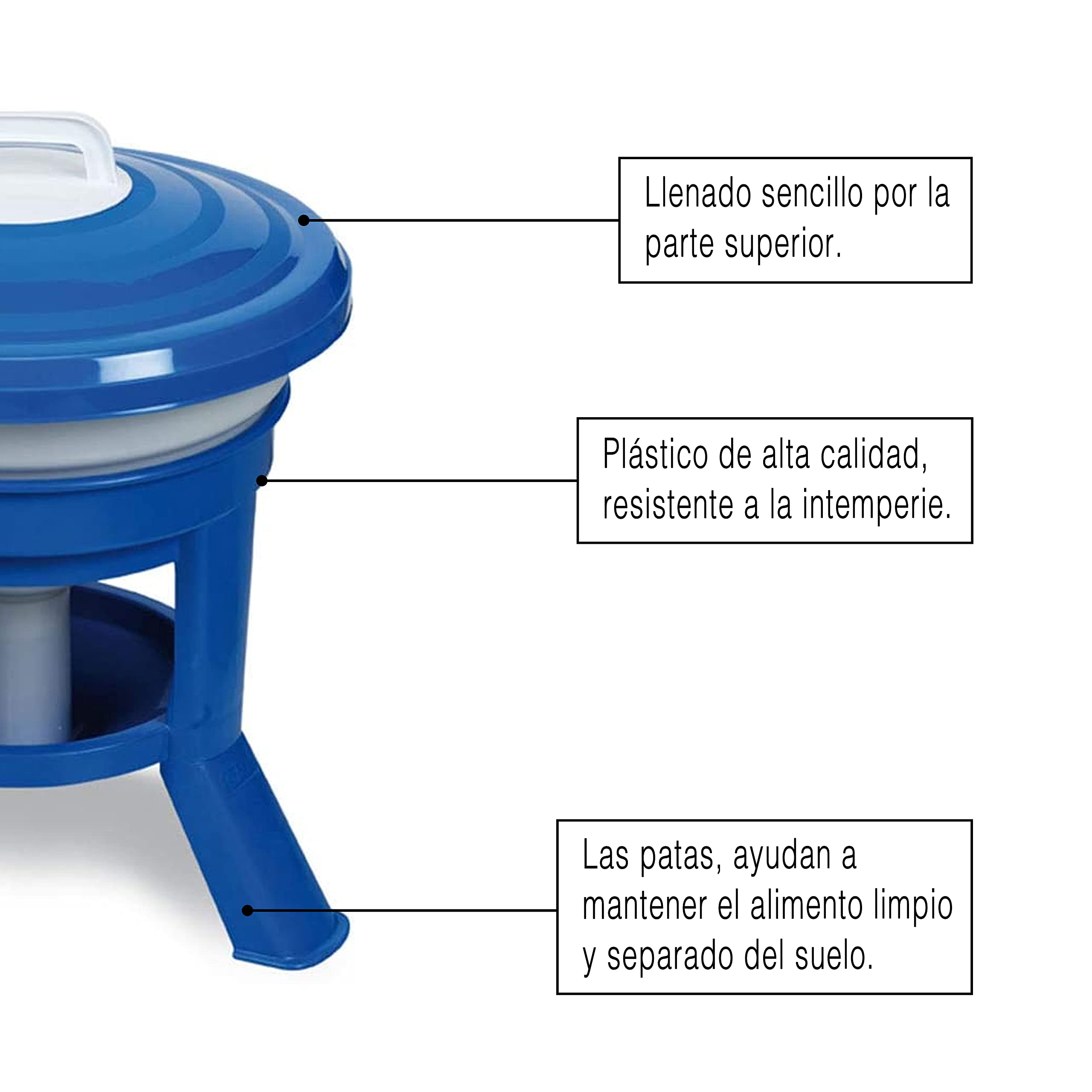 Bebedero Sifón Premium 20L con Patas para Gallinas - Gran Capacidad Fabricado en Plástico