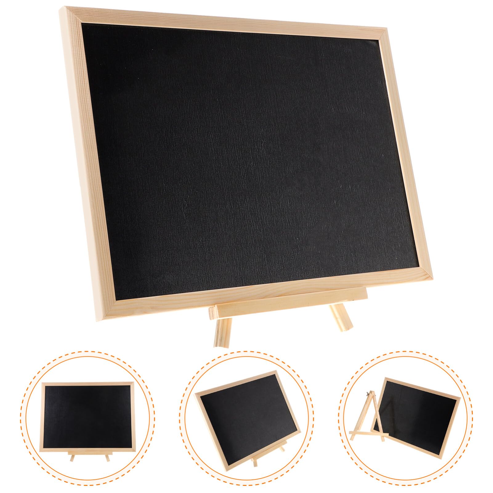 Pizarra Pequeña de Corcho Negro con Soporte, 1 Juego
