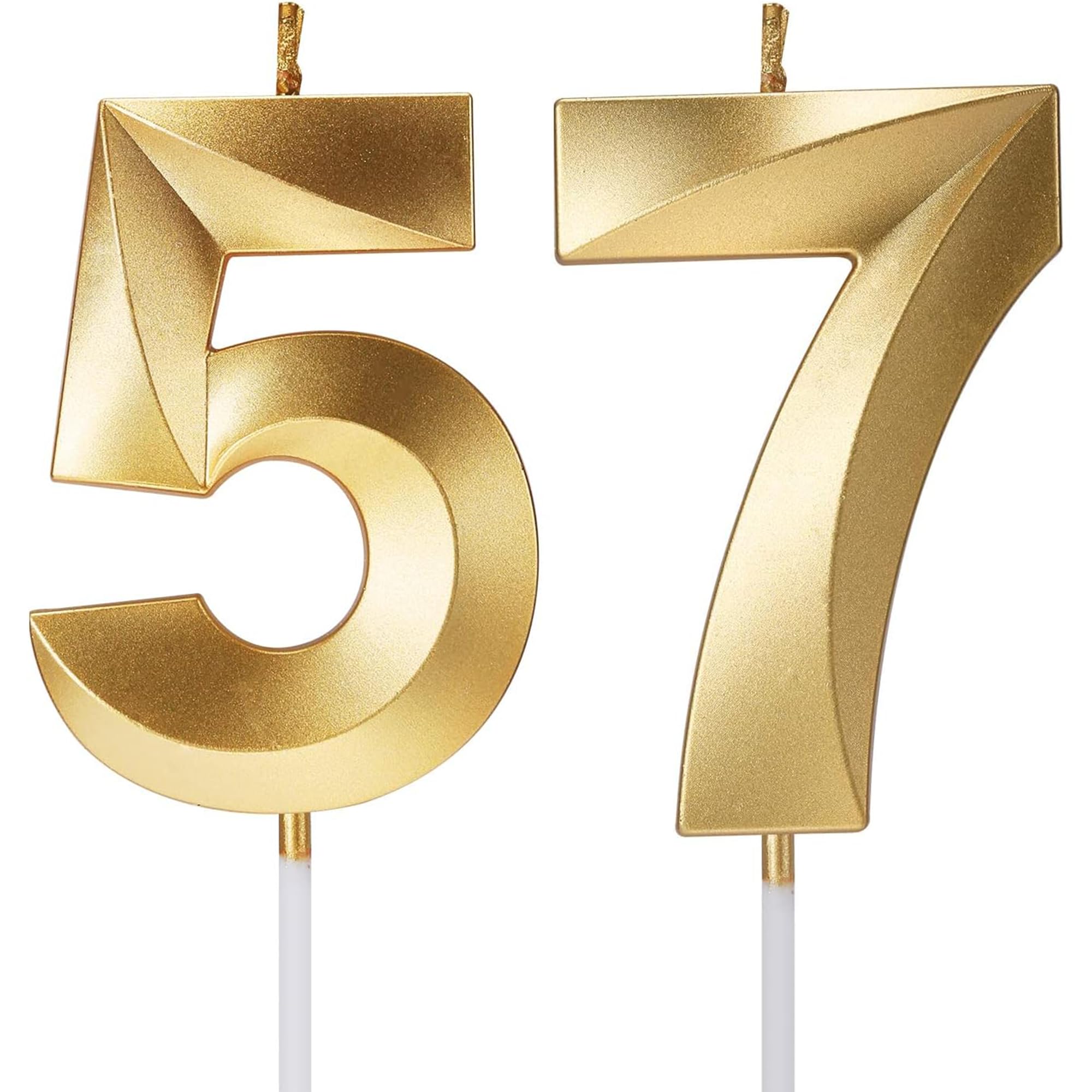 Birthday Candles Number Candles Age Year for Cakes Happy Birthday 3D Designed Wedding Anniversary Party Cake Topper Decorations