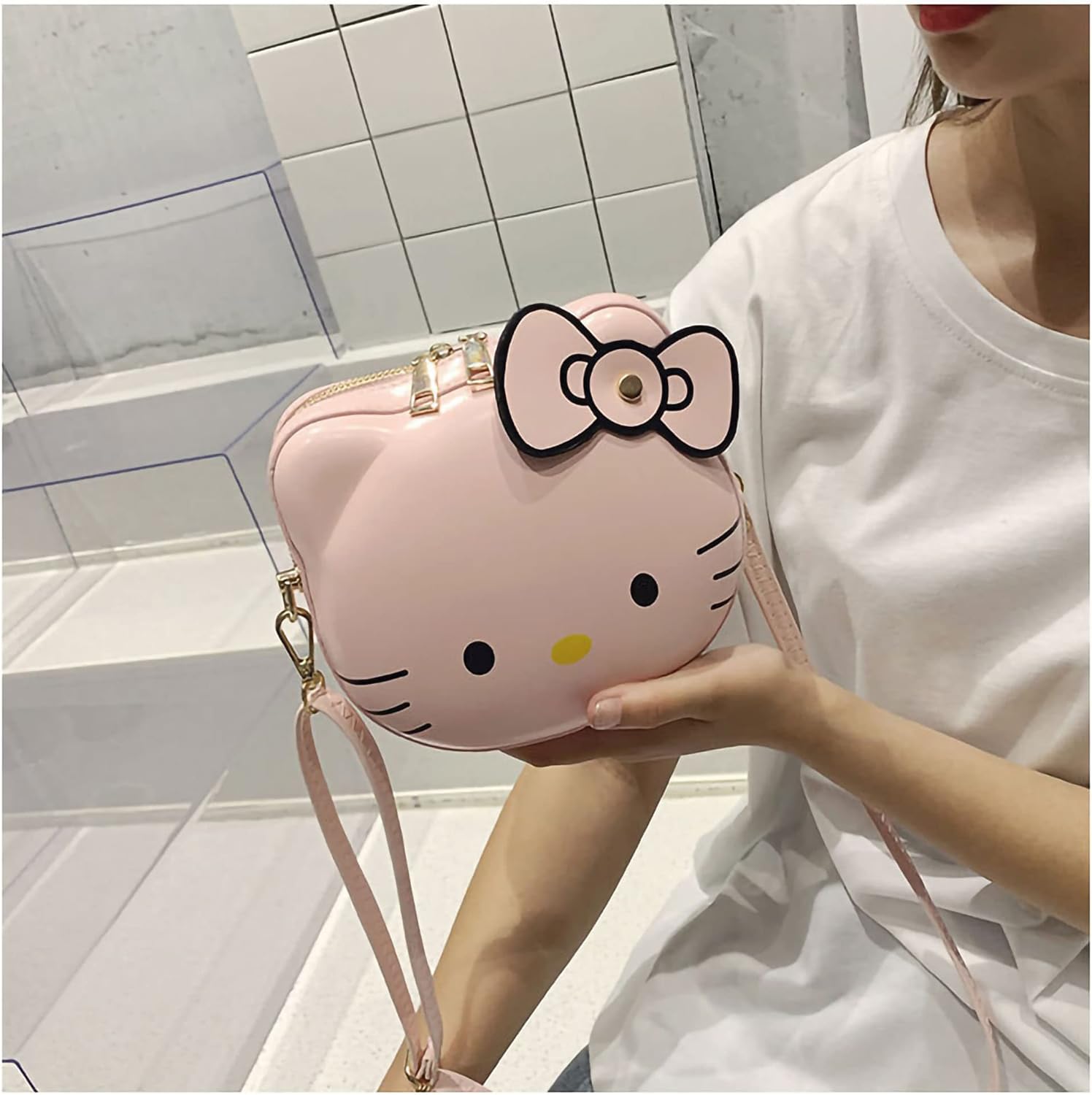 Kawaii Pink Cat Purse, cute cat purse,Cute Crossbody Bag, Kawaii Wallet, cute wallet, Kawaii Crossbody Bag for child girls women - Image 6