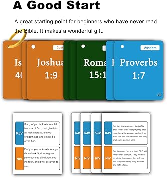 100 Memory Bible Verses Flash Cards (NIV, KJV)