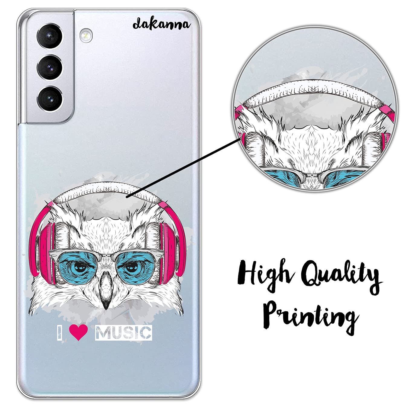 dakanna Custodia Compatibili con [ amsung S21+ Plus 5G ] sfondo