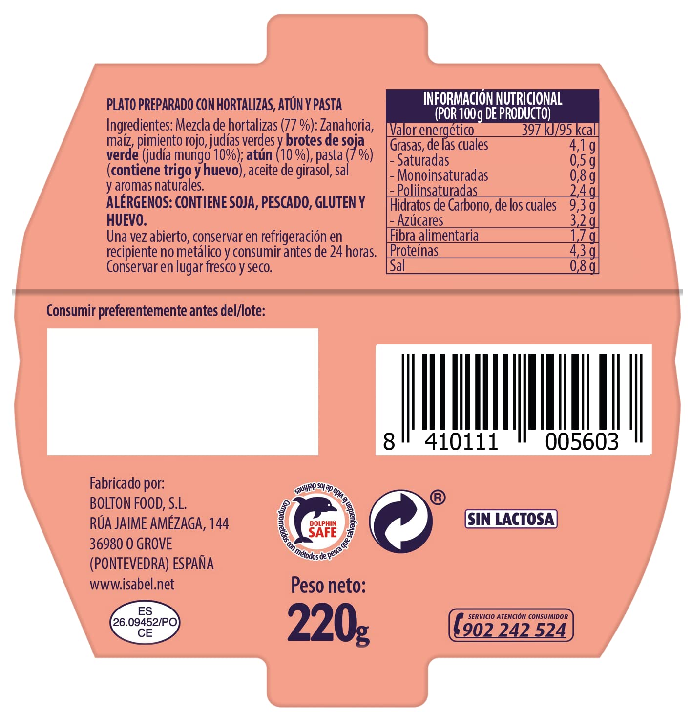 Ensalada Ligera 220g - 14 unidades