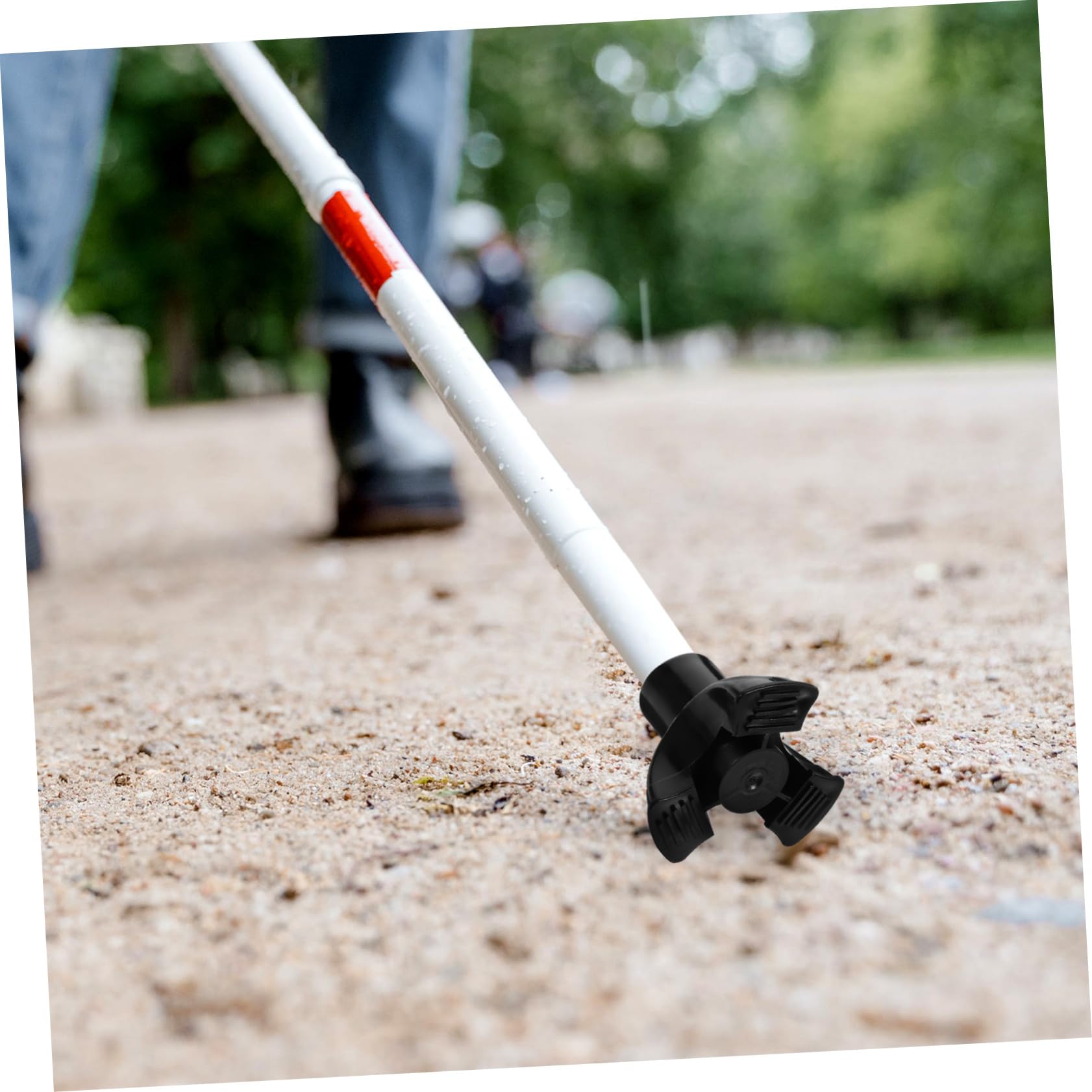 NULYLU 4pcs Crutch Accessories Walking Stick Cane Tips Crutch Tips Rubber Tip for Cane Crutch Replacement Tips Pad for Cane Thickened Pole Tip Covers Trekking Pole Foot Covers PVC Black