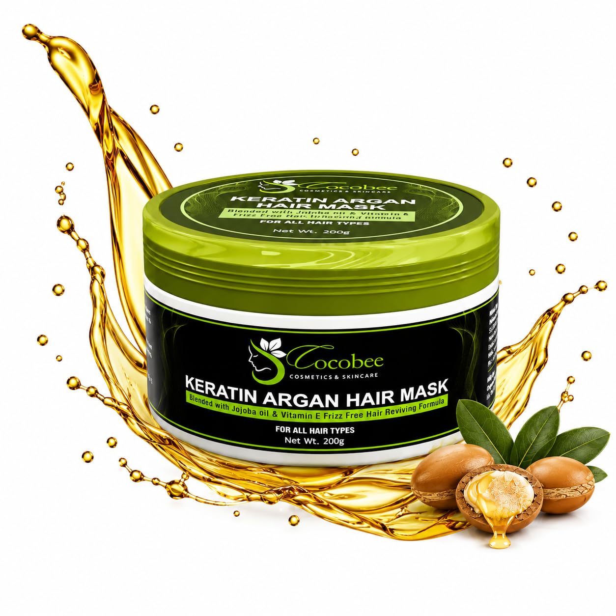 Keratin Argan Hair Mask 200g | Deep Conditioning Hair Spa Cream with Keratin Protein, Argan Oil, Jojoba Oil & Vitamin E | Repairs Dry, Damaged & Frizzy Hair | Smooth & Shiny Hair | For Men & Women-image-29